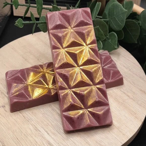 Baked Apple Pie Handmade Brown And Gold Wax Melt Bars, Pack Of 2 - Picture 2 of 5